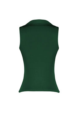 Trendyolmilla Bordo Fitted/Vucuda Oturan Polo Yaka Esnek Orme Bluz TWOSS24BZ00085  фото 38