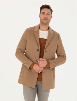 Camel Y_n Kar___ml_ Ekstra Slim Fit Ka_e Kaban