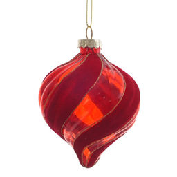 Украшение новогоднее "Капля", L8 W8 H11 см