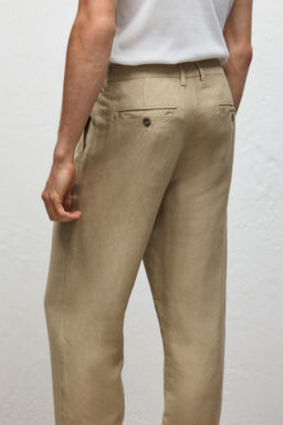 Pantal?n en mezcla de lino Regular Fit - H&m фото 7