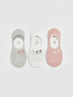 Desenli Kad?n Babet ?orap 3l?