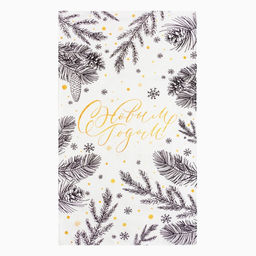 Полотенце Этель Merry Christmas 40x73 см, 100%хл, саржа 190 г/м2  фото 3