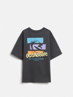 ACOOLA / Футболка детская для мальчиков Ithaca темно-пепельно серый