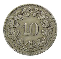 10 раппенов 1919 года Швейцария
