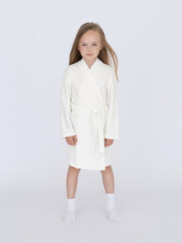 Халат детский молочный