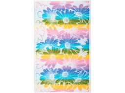 Полотенце махровое 6с104.411ж1 Ромашковый букет (белая рад) 67х40см