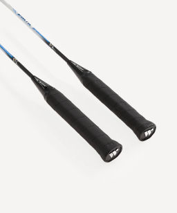 Набор для бадминтона Wish Steeltec 9 (2 ракетки + 2 волана), белый/синий  фото 4