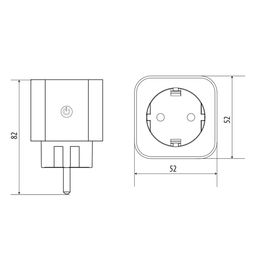 USH-A101 1G/WF WHITE Умная розетка Wi-Fi. 16A. До 3680Вт. Голосовое управление+приложение UnielSmart. TM Uniel - Volpe фото 13