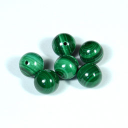 Бусины из малахита шарик 8мм, Пара Радуга камня
