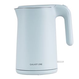 Чайник электрический с двойными стенками GALAXY LINE GL0327/небесный (видео в описании)