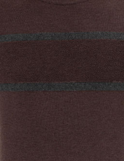 A__k Kahverengi Slim Fit Bisiklet Yaka Triko Kazak - Pierre cardin фото 6