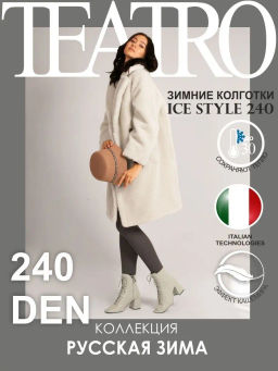 Колготки TEATRO ICE STYLE 240 серый графит  фото 2