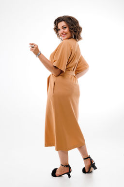 Платье ANELLI 1391 горчица  фото 2