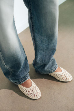 BAILARINA PLANA CROCHET / Crudo - Zara фото 2