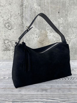 Женская замшевая сумка 8088-8 Черный - Sergio valentini фото 2