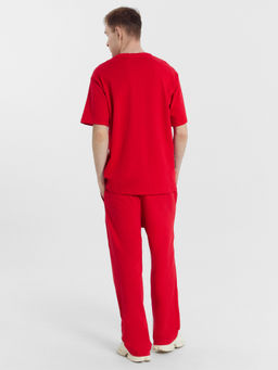 Футболка мужская красная с печатью красный +печать 111846 - Mark formelle фото 4