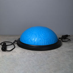 Полусфера балансировочная BOSU 46см Woohooo Curls эспандер, насос/ синий / B46Cu-B/ уп5 - ГалеонТрейд фото 3