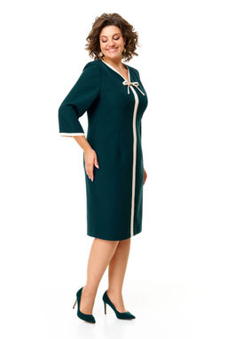 Платье VI.ORO VR-1146 изумруд / бежевый