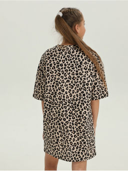 Платье домашнее Леопард Коричневый девочка - София фото 6