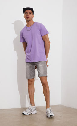 Шорты джинс F311-0910 grey - Fine joyce фото 9