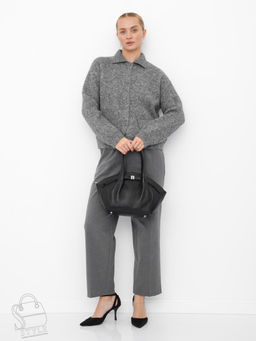 Сумка женская кожаная 2346-2Y black Polina&Eiterou в Новосибирске