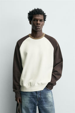 SUDADERA CREWNECK COLOR BLOCK / Multicolor - Zara фото 2