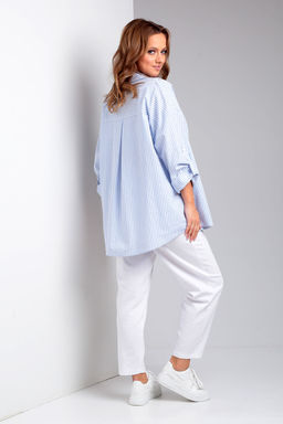 Костюм Liona Style 898 голубая полоска  фото 3