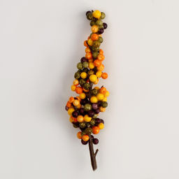 Цена за 12 шт. Декор «Горздь ягод» 2,5×5×15 см