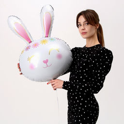 Шар фольгированный 32 Белый кролик - Страна карнавалия фото 3