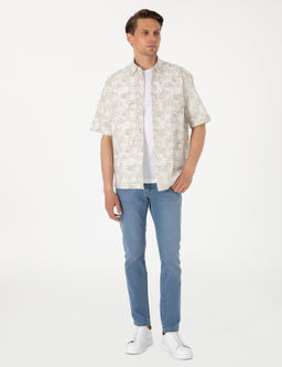 A__k Mavi Slim Fit Jean Pantolon