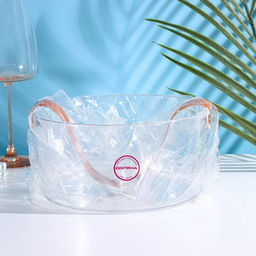 Ведёрко для льда Доляна, 2.6 л, 21×21×10 см, прозрачное