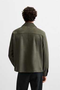 FAUX SUEDE OVERSHIRT - Zara фото 21