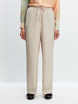 Beli Lastikli Saten Kad?n Pantolon