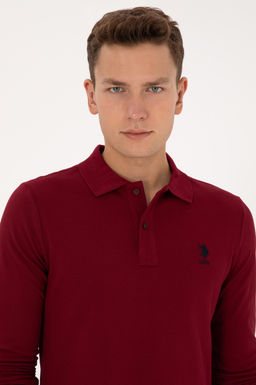 Erkek Bordo Basic Sweatshirt