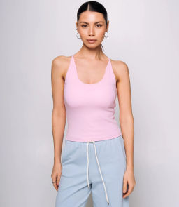 Топ #КТ319 (4), розовый