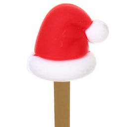 Набор для десерта "Дед Мороз и Ёлка" 4предмета (2ложки+2вилки) в подарочной коробке,золото