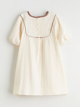 Fiyonk Desenli K?z ?ocuk Elbise