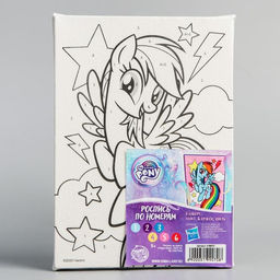 Картина по номерам, 21 х 15 см Радуга Дэш, My Little Pony - Hasbro фото 4