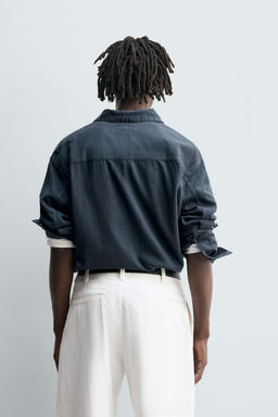 COLOURED DENIM SHIRT - Zara фото 3