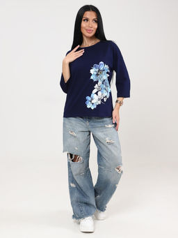 IV-CAPRIZ Мимулус - футболка чернильный