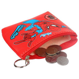 Кошелек детский для мальчика на молнии, кожзам, 11,5 х 2,5 х 8 см, Человек-паук