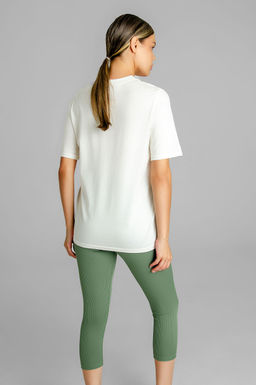 Арт. 51803 Домашний костюм с бриджами 44-52 (5 шт) Цвет:верх-молочный,низ-олива - Калинка фото 15