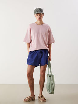 K?sa Boy Desenli Erkek Deniz ?ortu