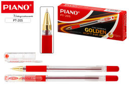Ручка шар. PIANO "Gold" (PT-205) на масляной основе, красная, аналог "MC-Gold"
