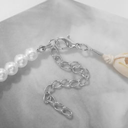 Чокер «Морская звезда», цвет белый в серебре, 42см