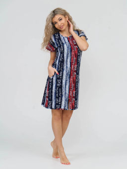 Халат женский, цвет синий