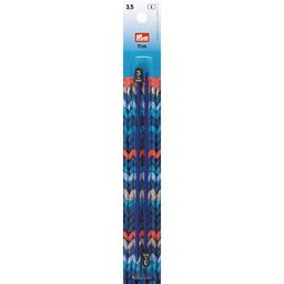 Спицы PRYM 218401 прямые пластик d 3.5 мм 17 см 2 шт синие