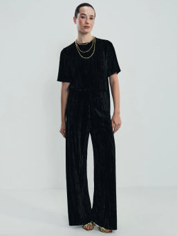 Футболка с коротким рукавом из бархата / Zarina