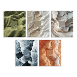 Тетрадь, 48 л, клетка, арт. 74227/ 5 ВДОХНОВЕНИЕ ПРИРОДОЙ /А5+, мягкий переплёт (2 скобы), мелованны