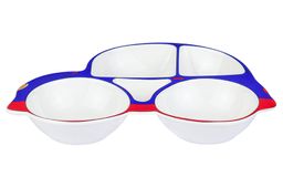 Тарелка сервировочная 28*19*3,6 см Машина 5 секций сине-красная - Elan gallery фото 4